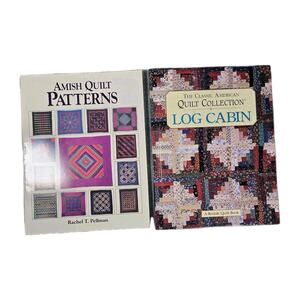 PAIR Vintage Quilting Books Rodale Log Cabin Amish Quilt Patterns How To Guide